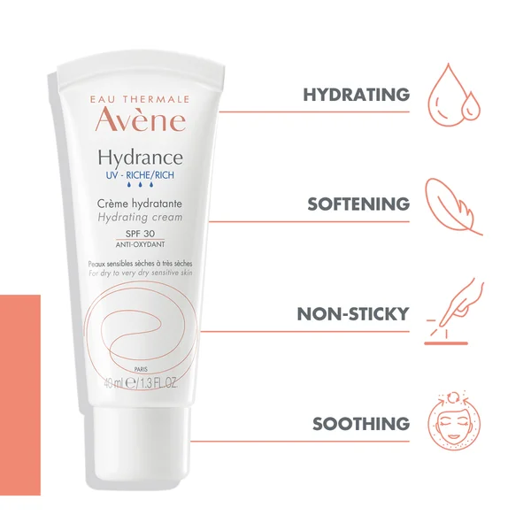Avène Hydrance Rich Hydrating Cream SPF30 For Dehydrated Skin 40ml