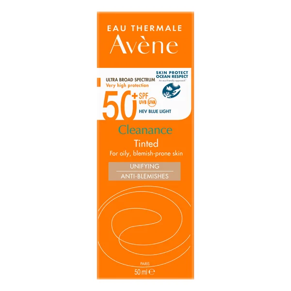 Avène Very High Protection Cleanance Tinted SPF50+ Sun Cream For Blemish-Prone Skin 50ml