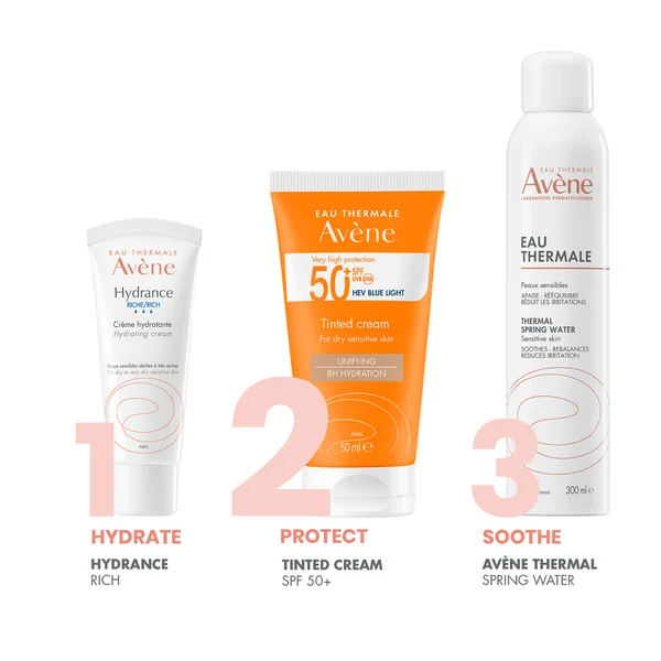 Avène Very High Protection Tinted Sun Cream SPF50+ For Dry Sensitive Skin 50ml