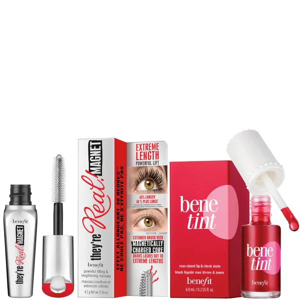 benefit Benetint 6ml and Mini Mascara Bundle - They’re Real Magnet Extreme Lengthening and Powerful Lifting