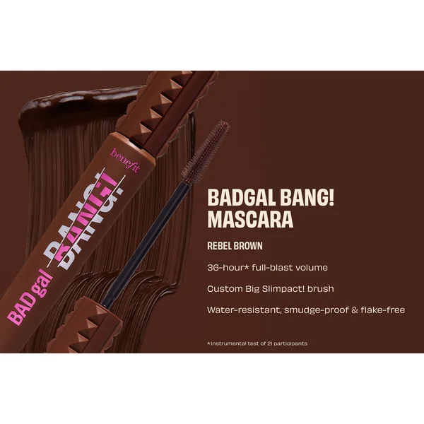 Benefit Limited Edition BADgal BANG Volumising Mascara - Rebel Brown 8.5g