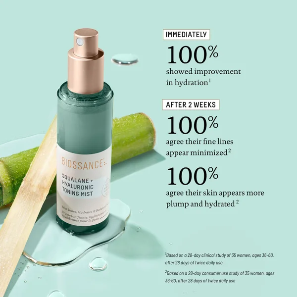 Biossance Squalane And Hyaluronic Toning Mist 75ml