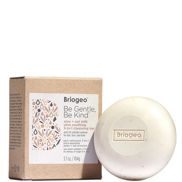 Briogeo Be Gentle Be Kind Aloe and Oat Milk Ultra Soothing 3-in-1 Cleansing Bar 104g