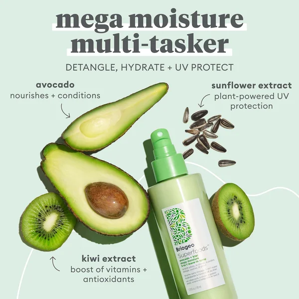 Briogeo Superfoods Avocado And Kiwi Mega Moisture 3-In-1 Leave-In Spray 170ml