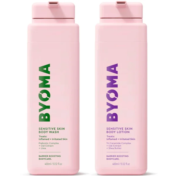 BYOMA Sensitive Body Wash 400ml and Sensitive Body Lotion 400ml Bundle