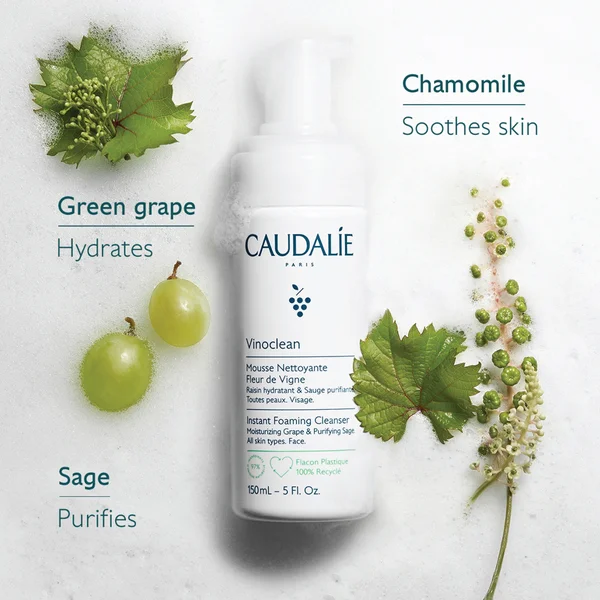 Caudalie Vinoclean Instant Foaming Cleanser Duo