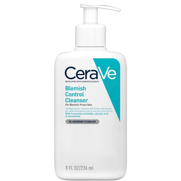 CeraVe 3-Step Blemish Control And Moisturising Evening Routine For Oily To Blemish-Prone Skin With Salicylic Acid
