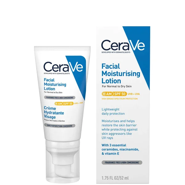 CeraVe Daily Care Routine For First Signs Of Ageing Eye Cream Vitamin C Serum And Moisturiser With SPF50