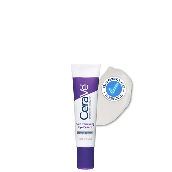 CeraVe Skin Renewing Eye Cream With Peptide Complex & Caffeine For Brighter Smoother Eyes 15ml