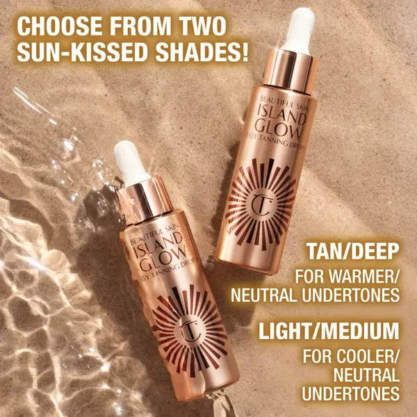 Charlotte Tilbury Beautiful Skin Island Glow Easy Tanning Drops - Light/Medium 30ml