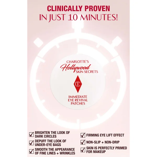 Charlotte Tilbury Charlotte's Hollywood Skin Secrets Immediate Eye Revival Patches (30 Pairs)