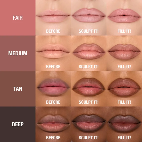 Charlotte Tilbury Lip Cheat Contour Duo 0.78g (Various Shades)