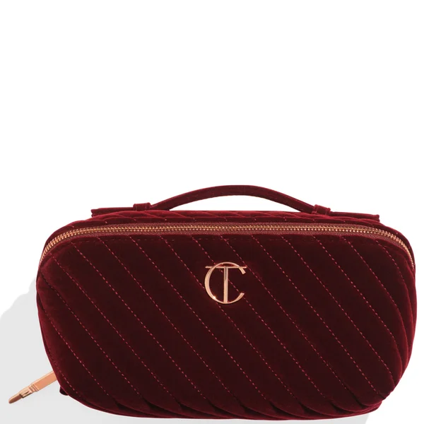 Charlotte Tilbury Organizer Velvet Makeup Bag - Large