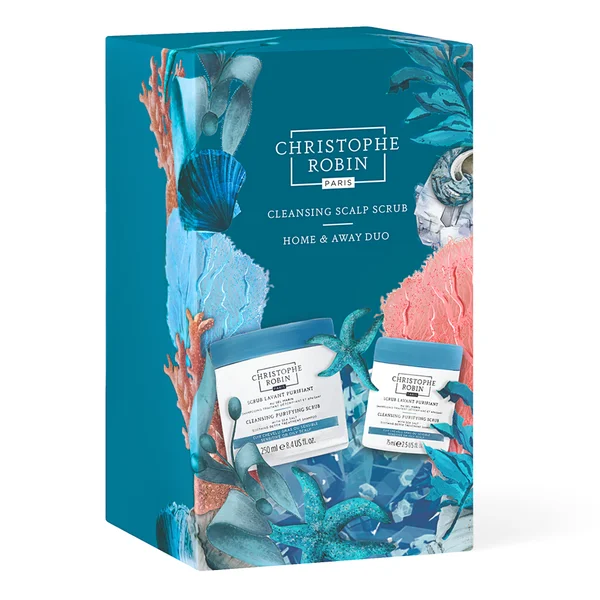 Christophe Robin Cleansing Scalp Scrub Home and Away Duo