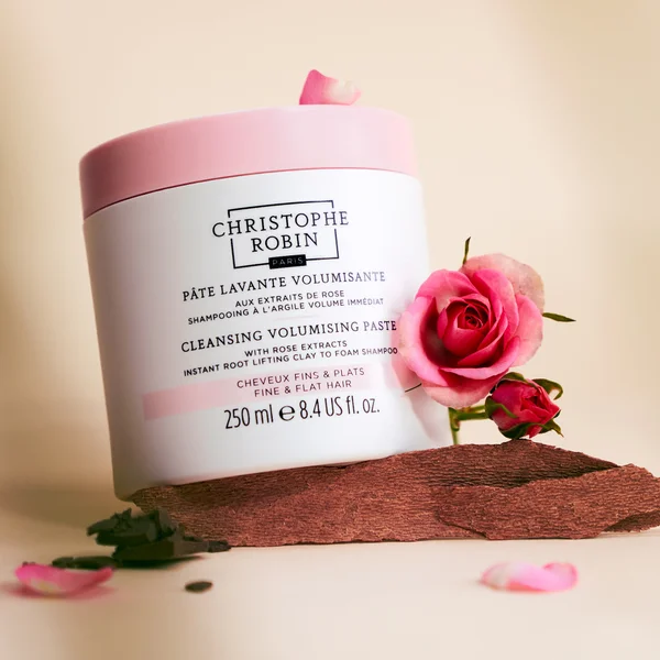 Christophe Robin Cleansing Volumising Paste With Pure Rassoul Clay And Rose 250ml