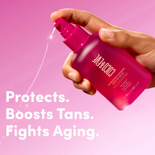 Coco & Eve Tan Boosting Anti-aging Body Oil SPF50