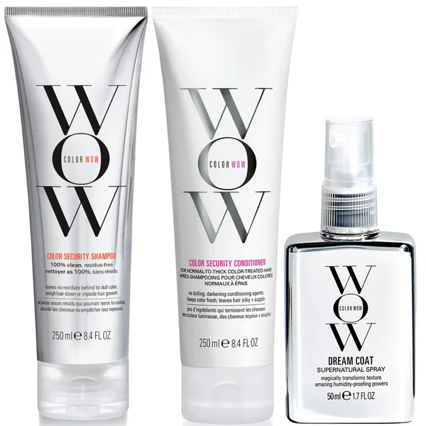 Color Wow Dream Clean Normal to Thick and Travel Dream Coat Supernatural Spray Trio