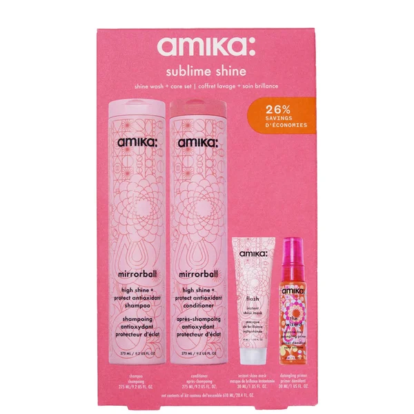 Amika Sublime Shine Wash And Care Set
