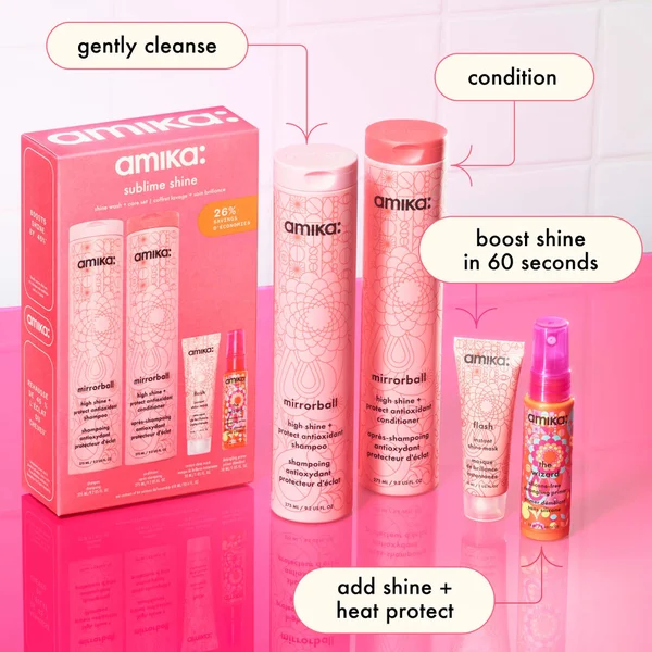 Amika Sublime Shine Wash And Care Set