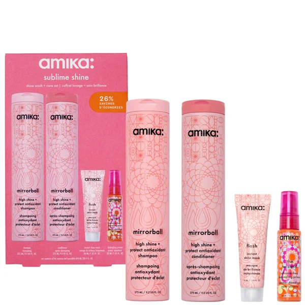 amika Sublime Shine Wash and Care Set