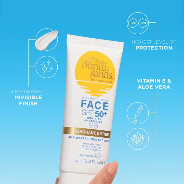 Bondi Sands Sunscreen Lotion SPF50+ - Face 75ml