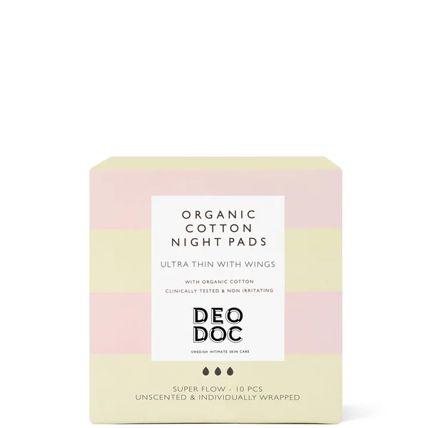 DeoDoc Organic Cotton Night Pads