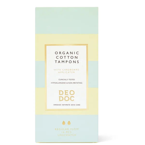 DeoDoc Organic Cotton Tampons Regular Flow