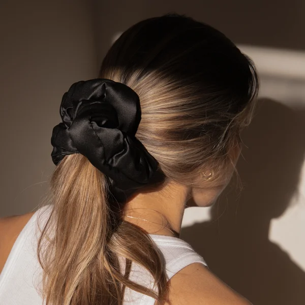 Drowsy Black Jade Pillow Scrunchie