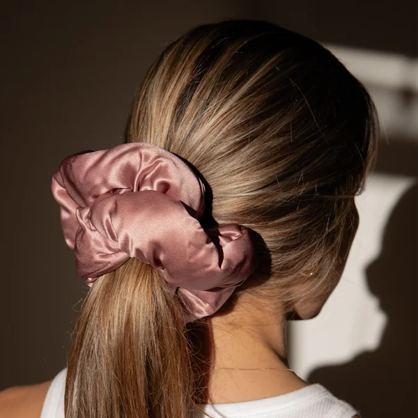 Drowsy Damask Rose Pillow Scrunchie