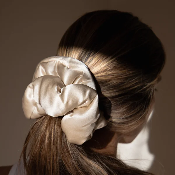 Drowsy Dusty Gold Pillow Scrunchie