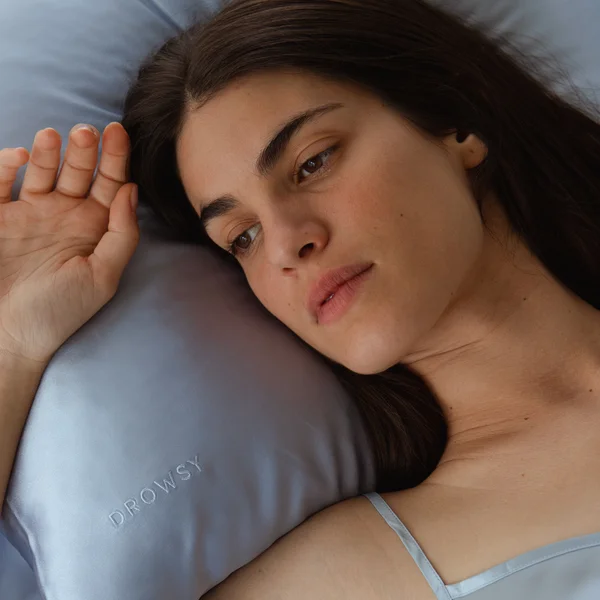 Drowsy Silk Pillowcase Blue Belle