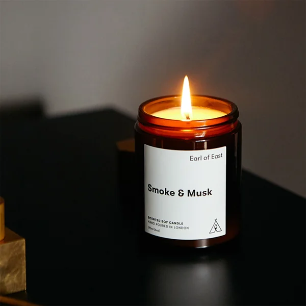 Earl Of East Soy Wax Candle-Smoke & Musk 170ml
