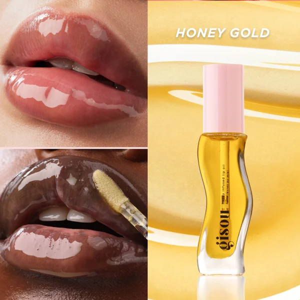 Gisou Honey Infused Lip Oil 8ml - Honey Gold