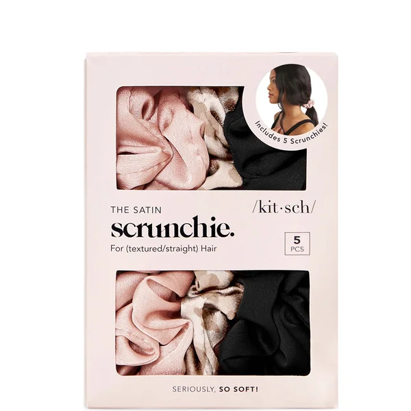 Kitsch Satin Sleep Scrunchies (Various Colours)