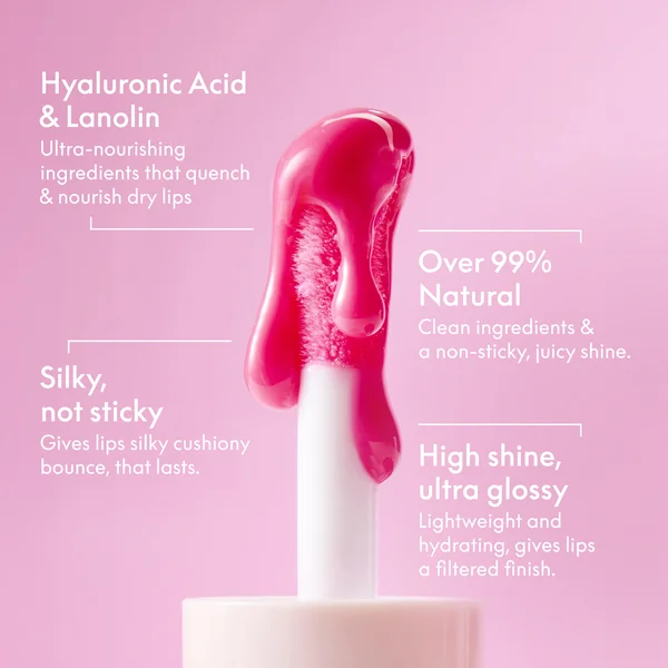 Lanolips Hyaluronic Lip Oil Raspberry 6ml