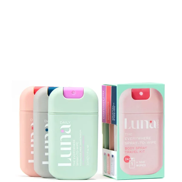 Luna Daily The Mini Spray to Wipe Gift Trio
