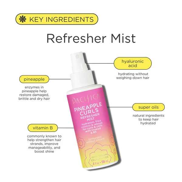 Pacifica Pineapple Curls Refresher Mist 118ml