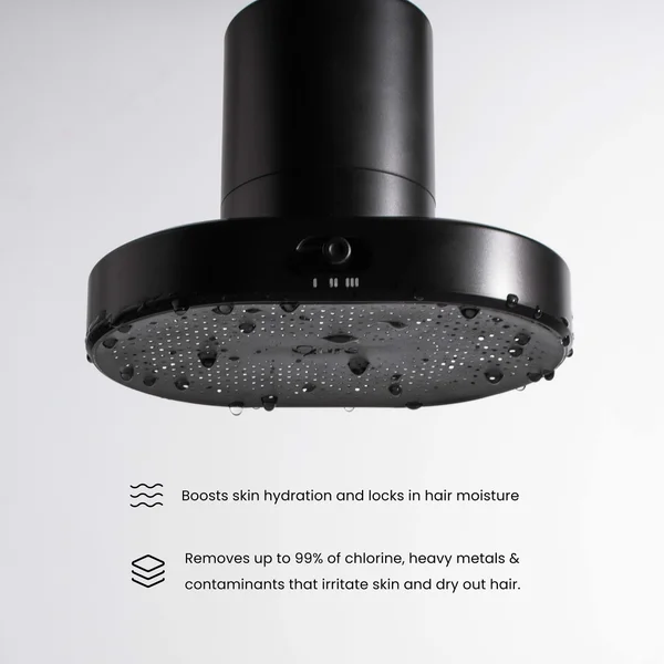 Qure Skincare Shower Filter Black