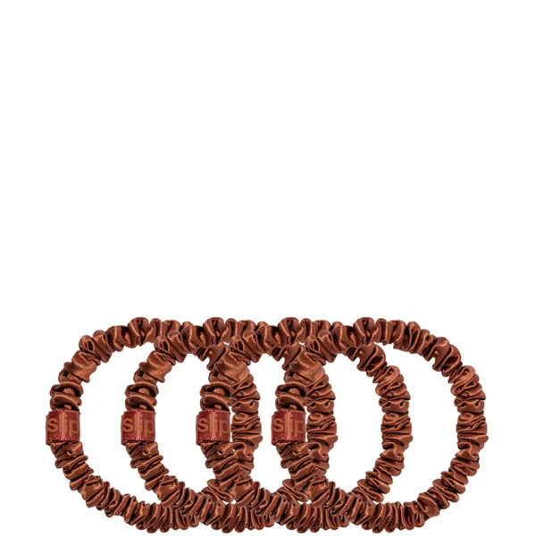 Slip Pure Silk Skinny Scrunchies - Auburn