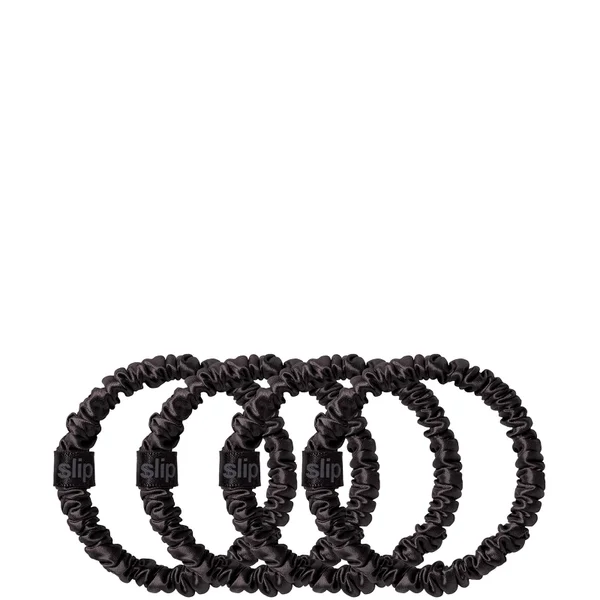 Slip Pure Silk Skinny Scrunchies - Black