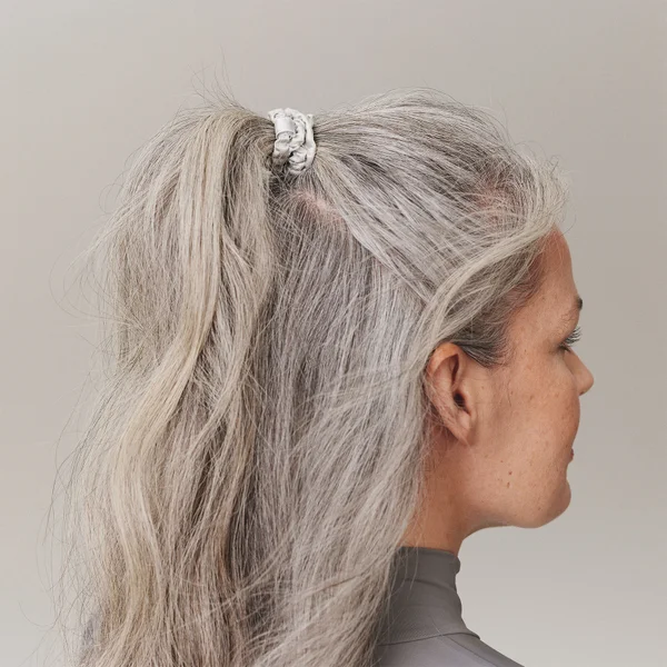 Slip Pure Silk Skinny Scrunchies - Silver