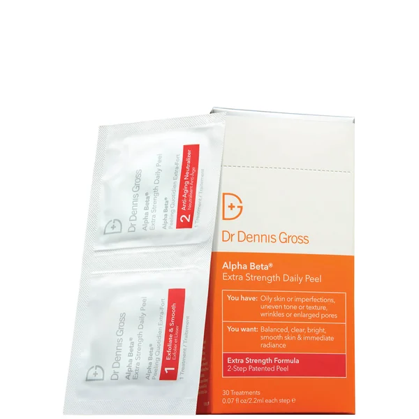 Dr Dennis Gross DRx SpectraLite FaceWare Pro And Alpha Beta Extra Strength Daily Peel (Pack Of 30)