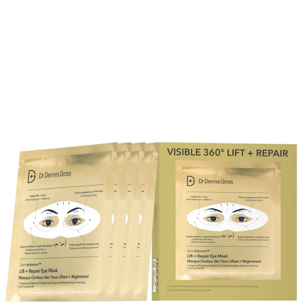 Dr Dennis Gross Skincare DermInfusions Lift + Repair Eye Mask 4-App 10ml