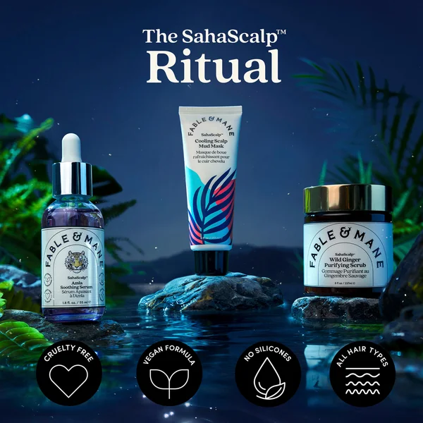 Fable & Mane SahaScalp Wild Ginger Purifying Scrub