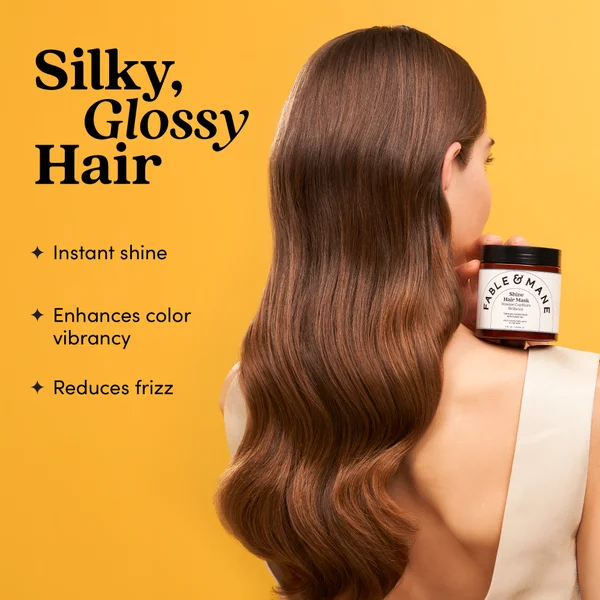 Fable & Mane Shine Hydrating Hair Mask For Fine To Medium Hair 237ml