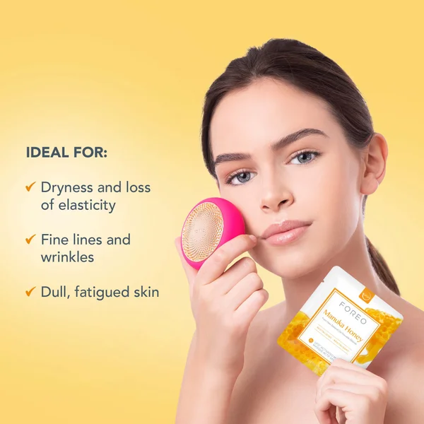 FOREO Manuka Honey UFO/UFO Mini Revitalising Face Mask For Ageing Skin (6 Pack)