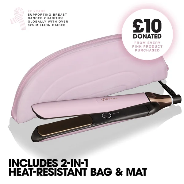 Ghd Chronos - Charity Limited Edition Hair Straightener In Pink Sorbet