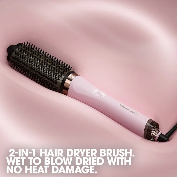 Ghd Duet Blowdry - Charity Limited Edition Hair Dryer Brush In Pink Sorbet