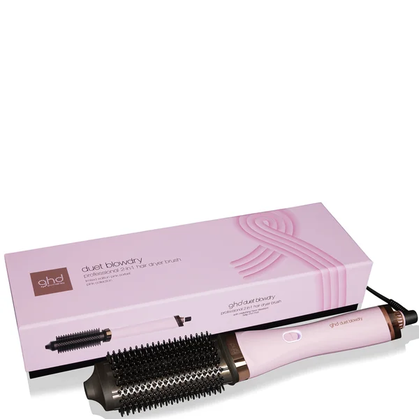 ghd Duet Blowdry - Charity Limited Edition Hair Dryer Brush in Pink Sorbet