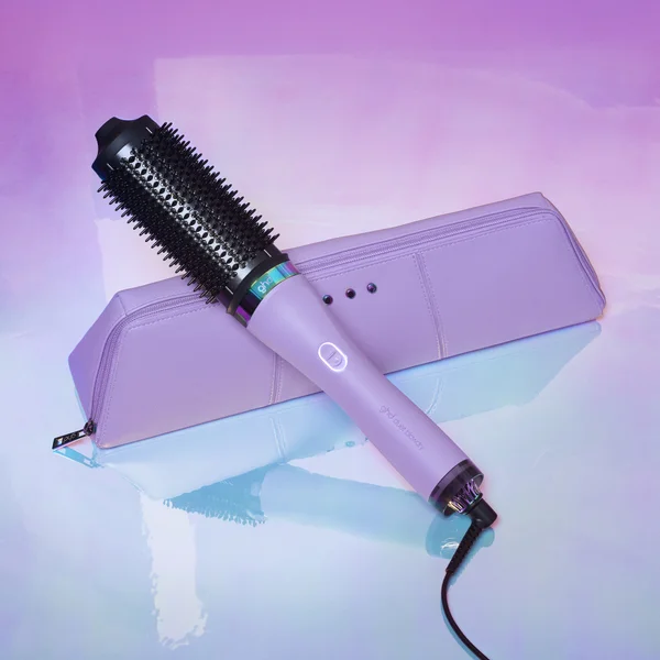 Ghd Duet Blowdry Limited Edition Hair Dryer Brush In Galactic Lilac With Matching Heat-Resistant Bag & Mat